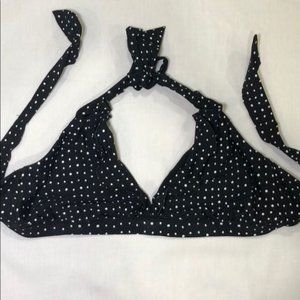 Swimsuit Black & white ruffled bikini top